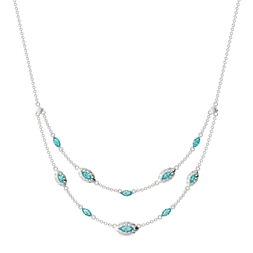 Obsessed with Cerulean Gemstone Necklaces