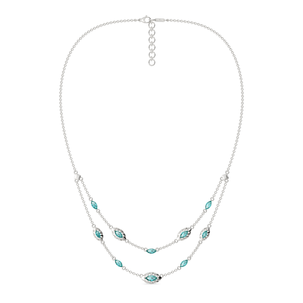 Obsessed with Cerulean Gemstone Necklaces