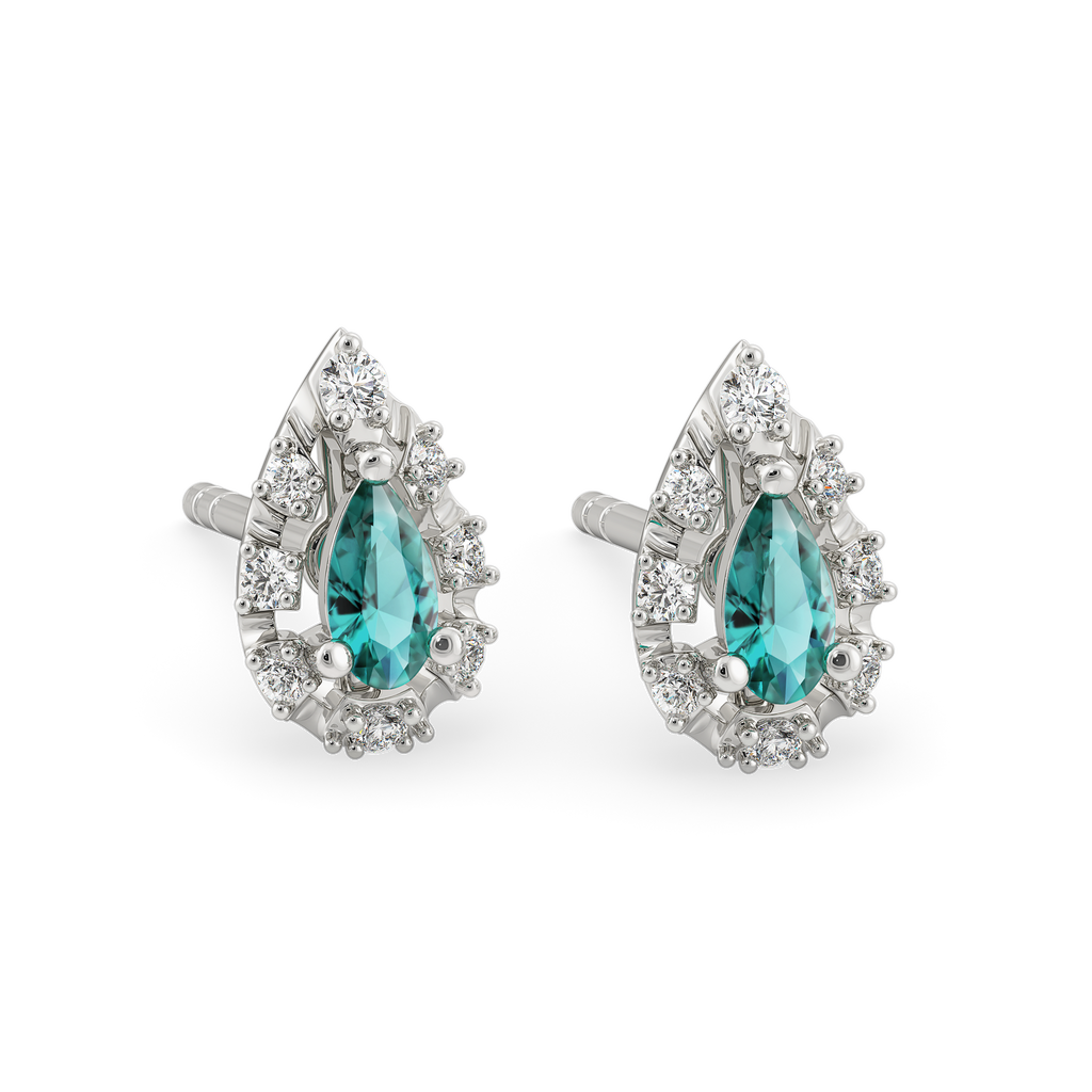 Like the Ocean Diamond Earrings