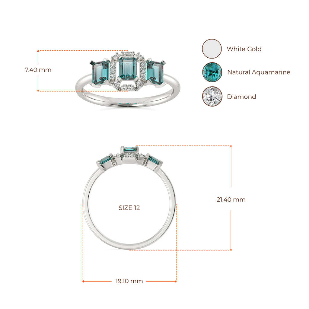 Calm in Couture Diamond Rings image