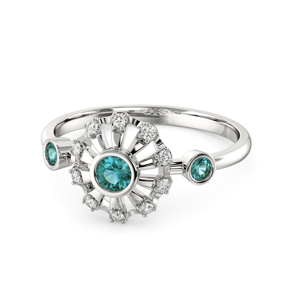 Too Blue to Ignore Diamond Rings alternate view 2
