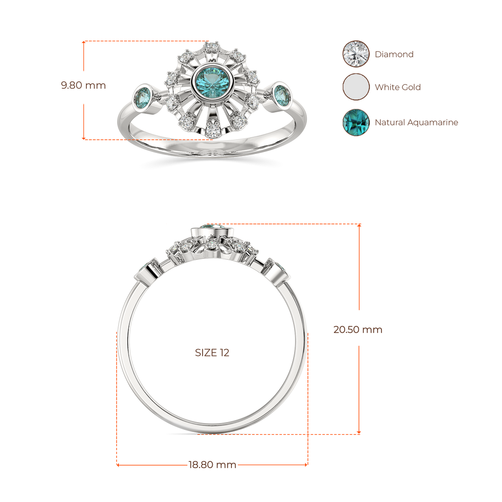 Too Blue to Ignore Diamond Rings image