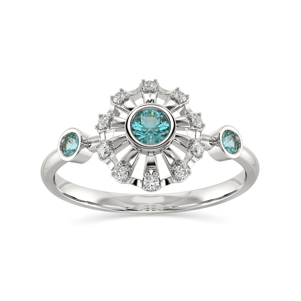 Too Blue to Ignore Diamond Rings alternate view 3