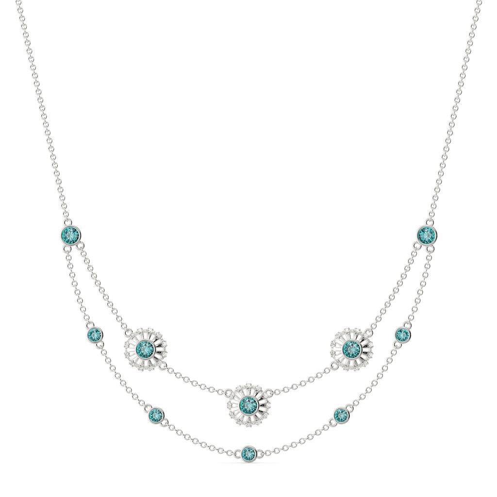 Too Blue to Ignore Diamond Necklaces