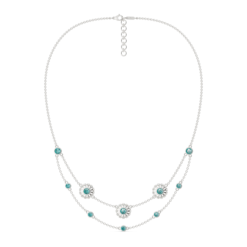 Too Blue to Ignore Diamond Necklaces
