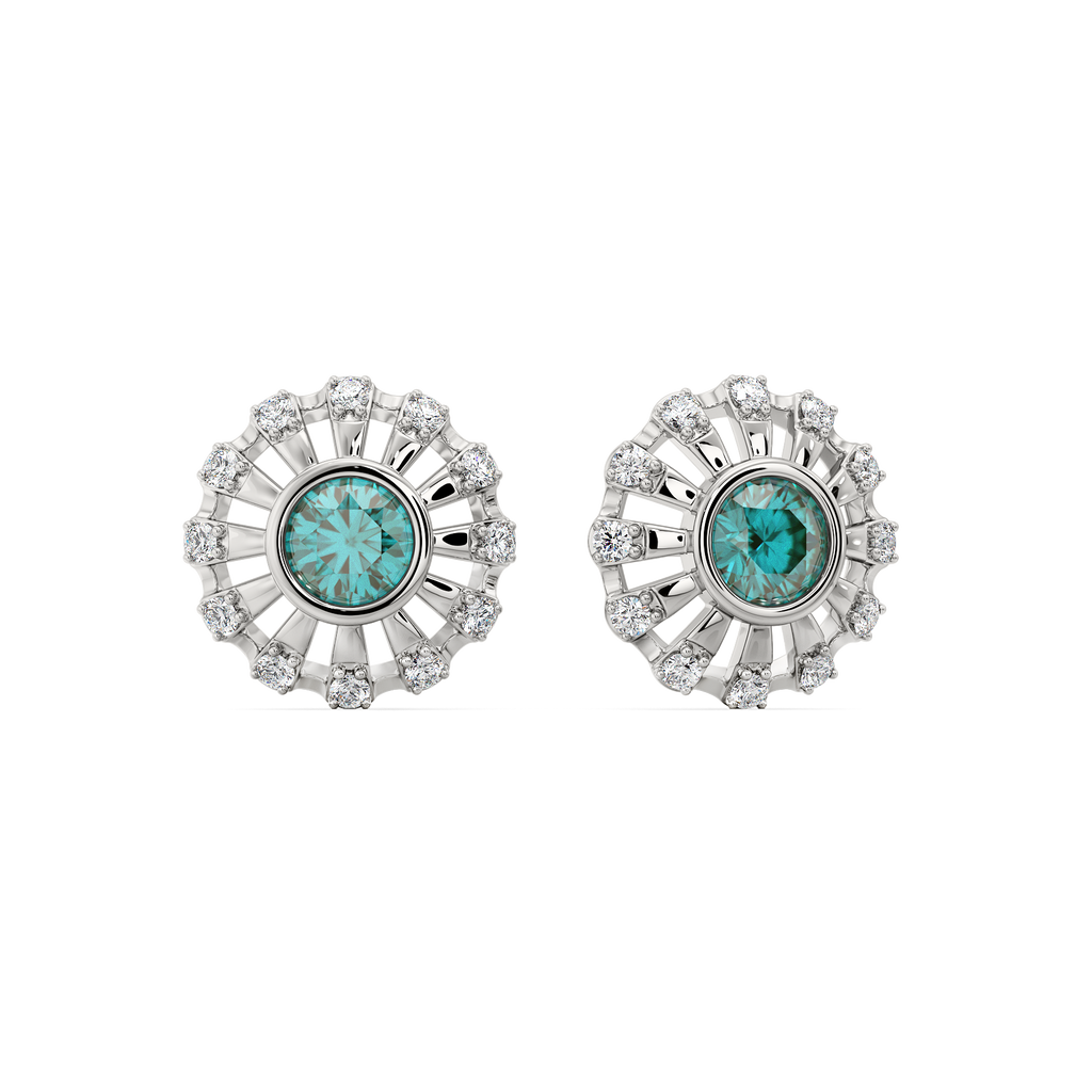 Too Blue to Ignore Diamond Earrings