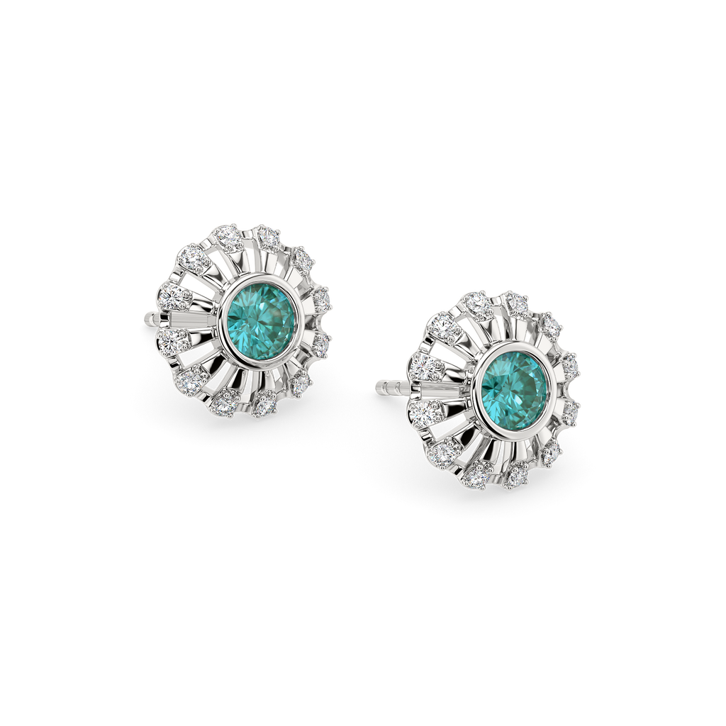 Too Blue to Ignore Diamond Earrings