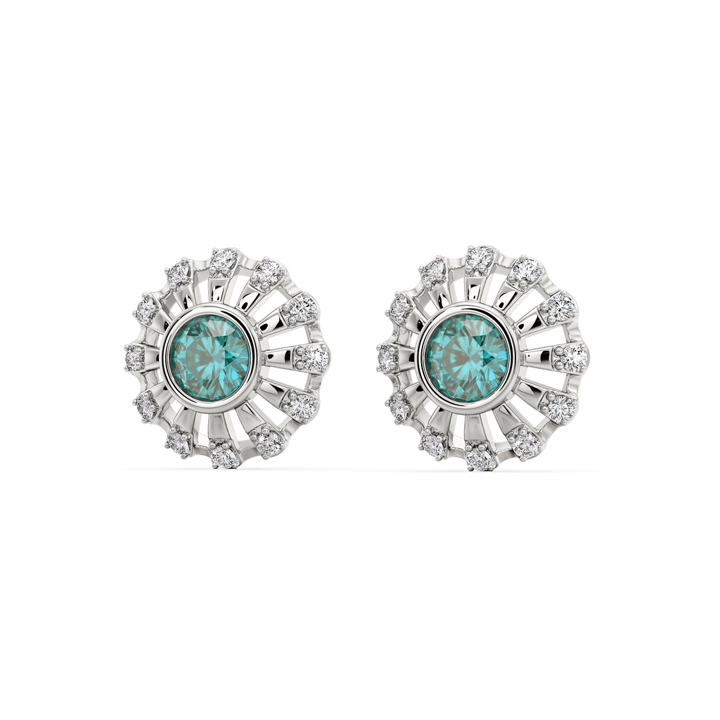 Too Blue to Ignore Diamond Earrings