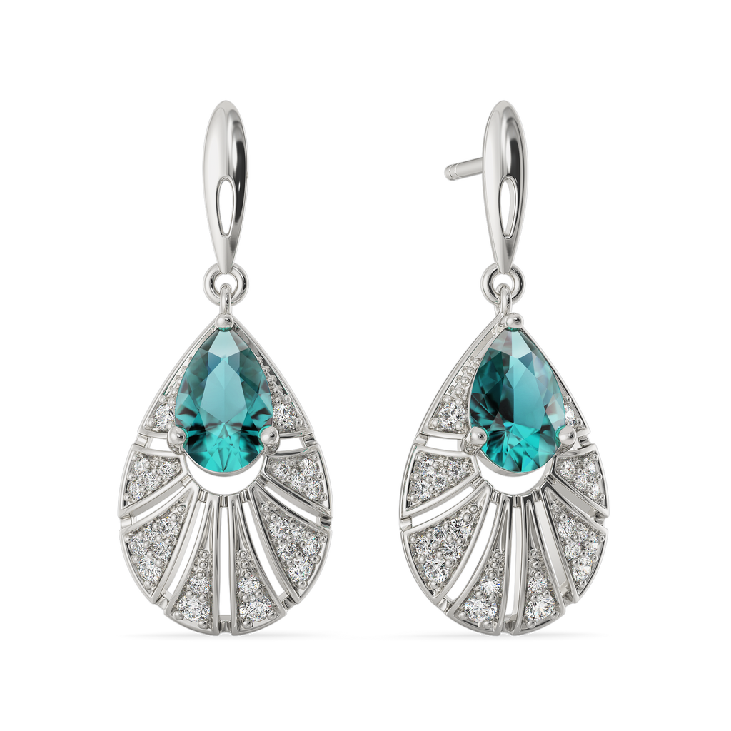 Calm Meets Bold Diamond Earrings