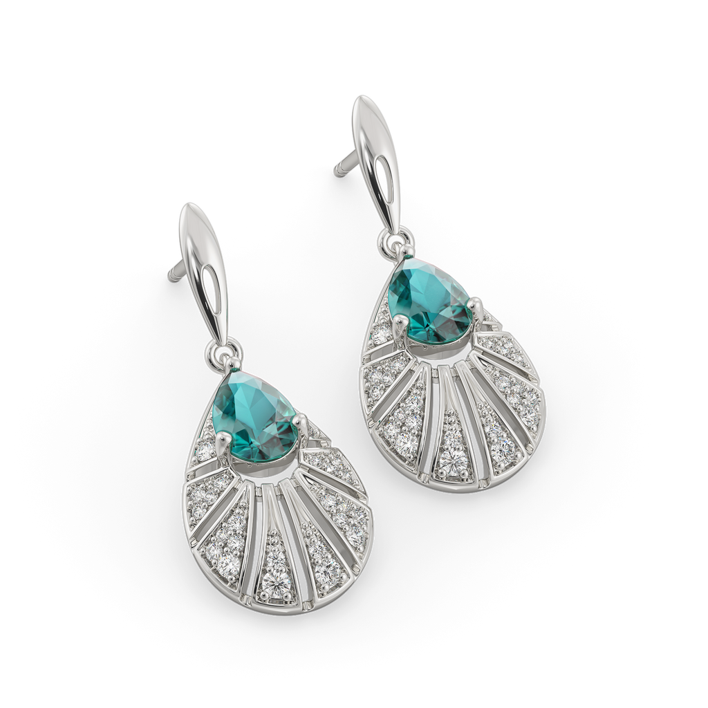 Calm Meets Bold Diamond Earrings