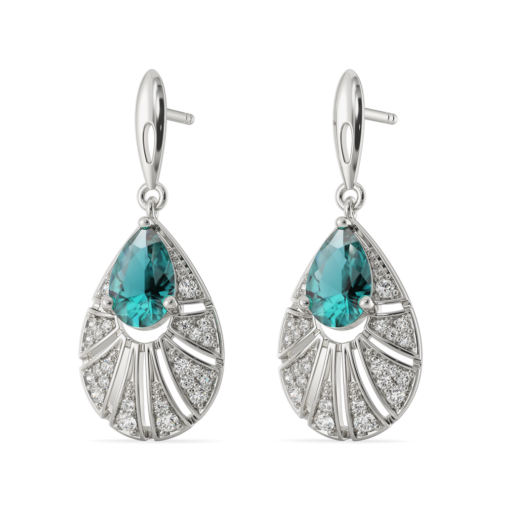 Calm Meets Bold Diamond Earrings