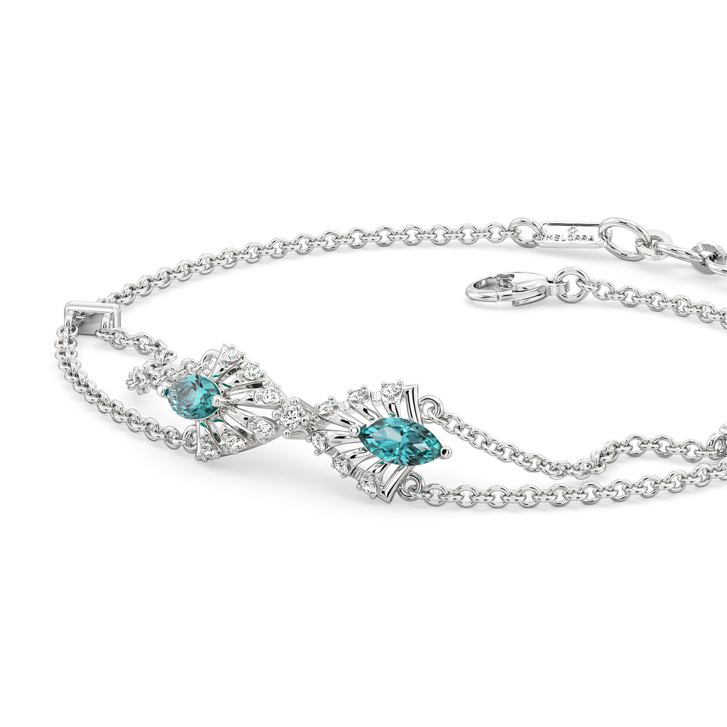 Dripping in Cerulean Confidence Diamond Bracelets