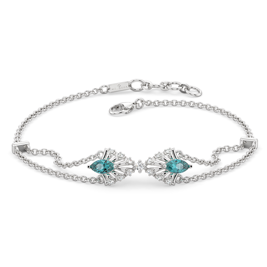 Dripping in Cerulean Confidence Diamond Bracelets