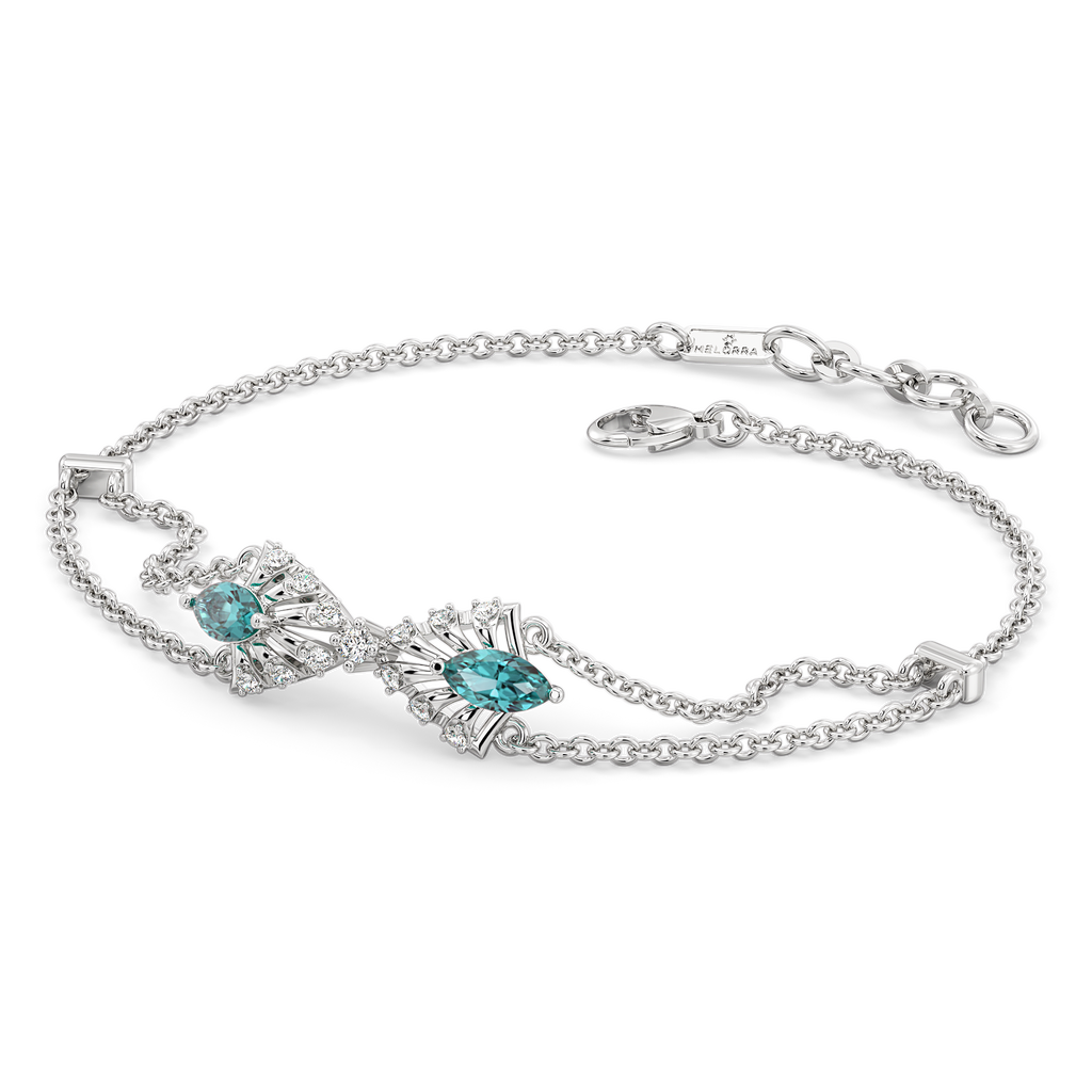 Dripping in Cerulean Confidence Diamond Bracelets