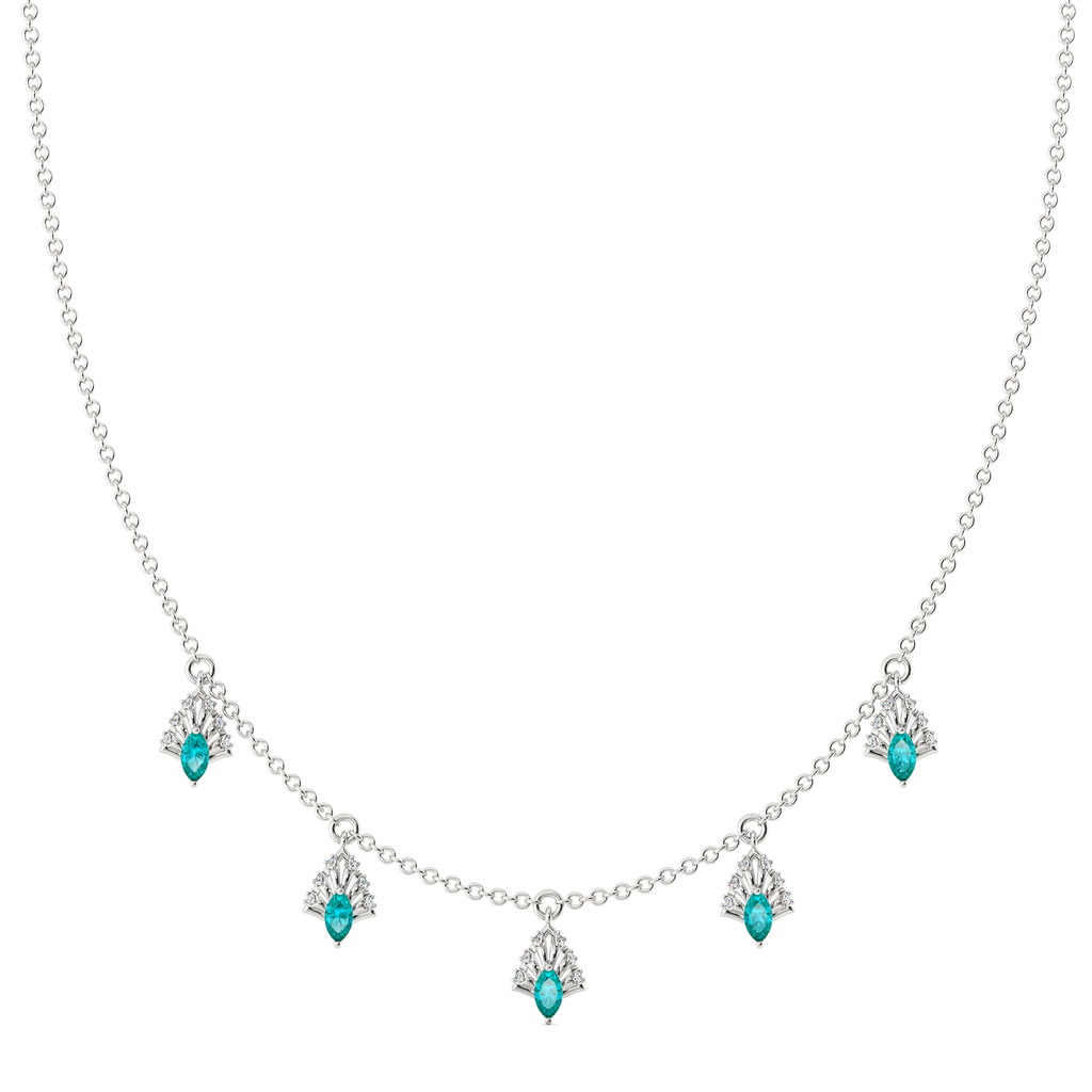 Dripping in Cerulean Confidence Diamond Necklaces
