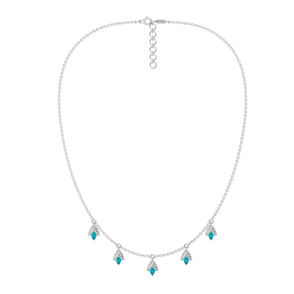 Dripping in Cerulean Confidence Diamond Necklaces