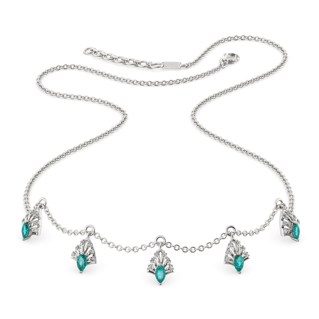 Dripping in Cerulean Confidence Diamond Necklaces