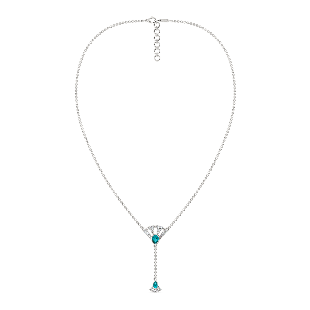 Cool in Cerulean Hues Diamond Necklaces