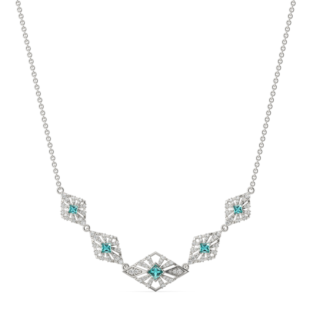 Styled in Cerulean Diamond Necklaces