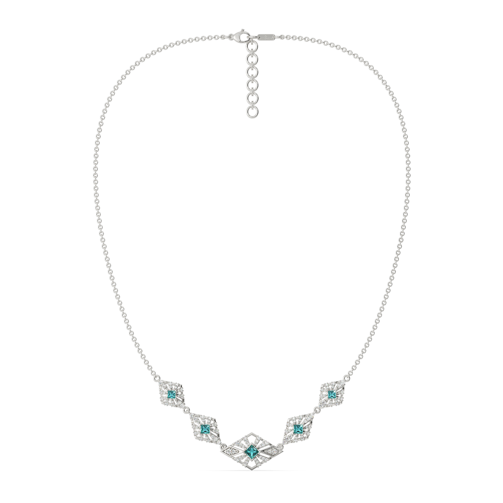 Styled in Cerulean Diamond Necklaces
