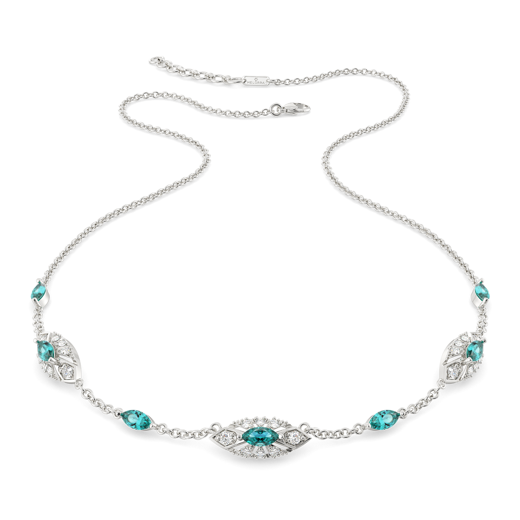 Walk in Cerulean Diamond Necklaces