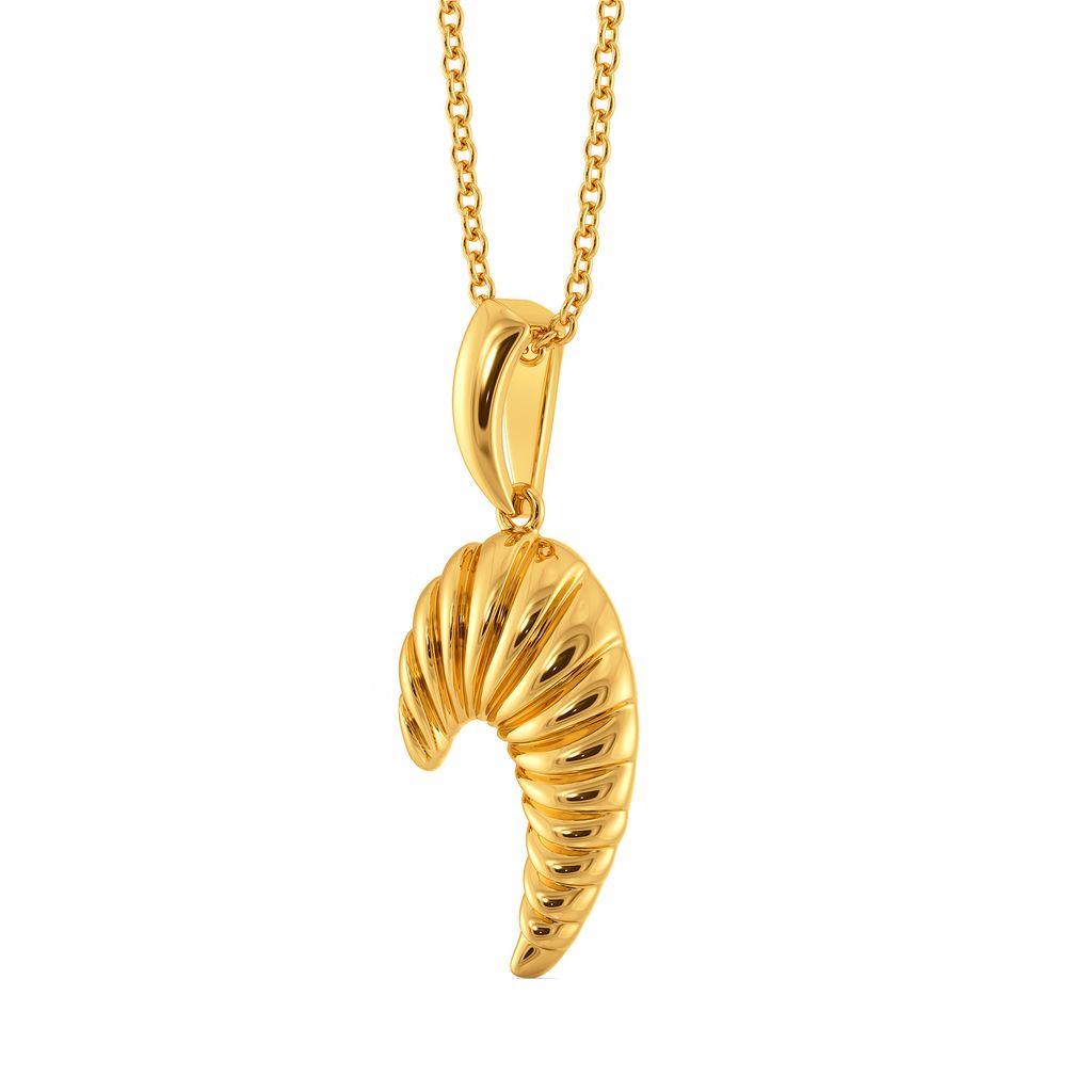 The Juliet Groove Gold Pendants