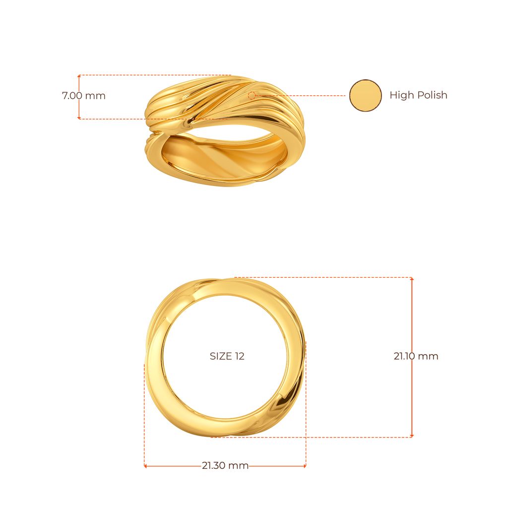 Lantern Language Gold Rings image