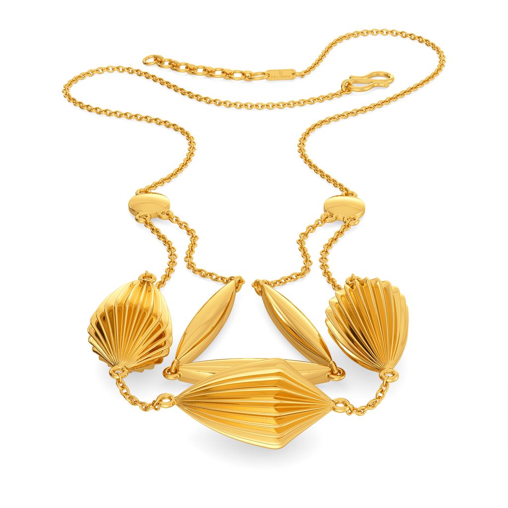 Lantern Language Gold Necklaces