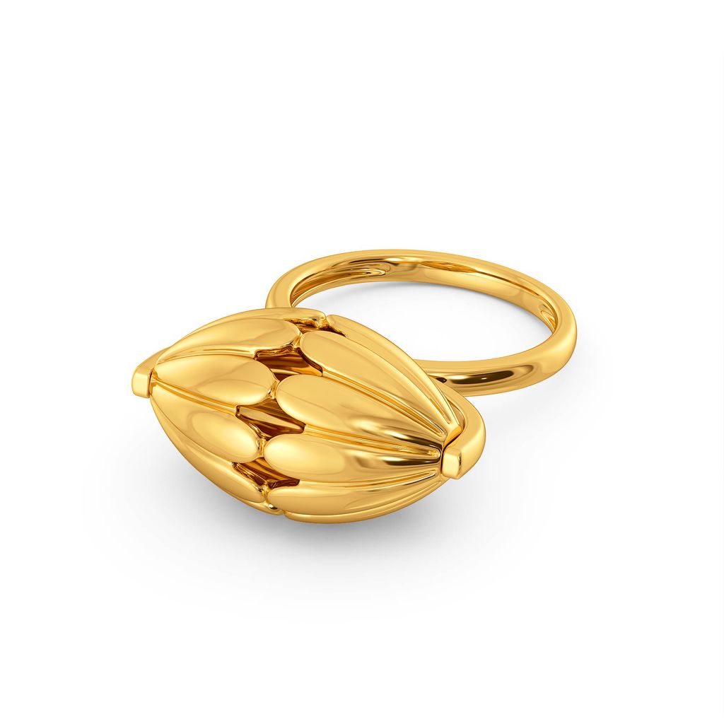 Soaring Spheres Gold Rings image