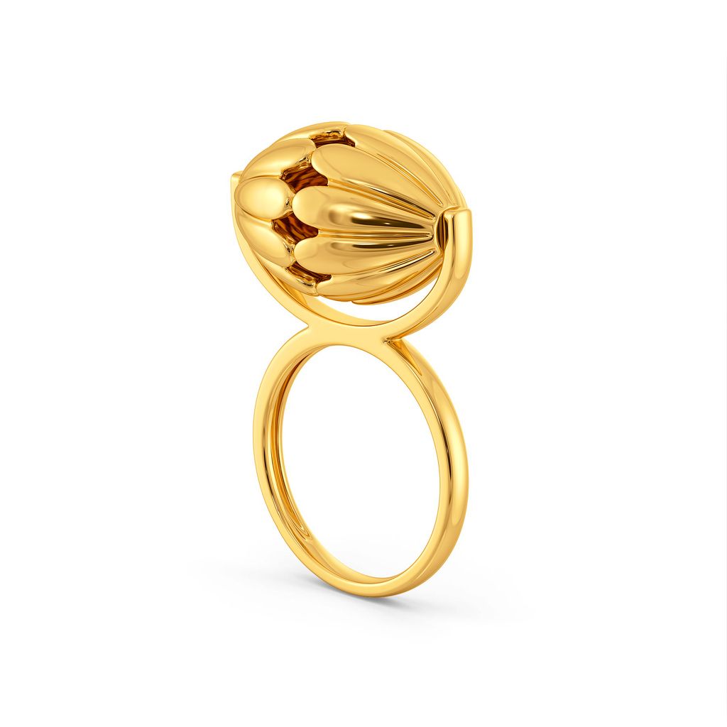 Soaring Spheres Gold Rings image