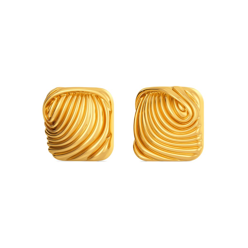 Volume Versions Gold Earrings