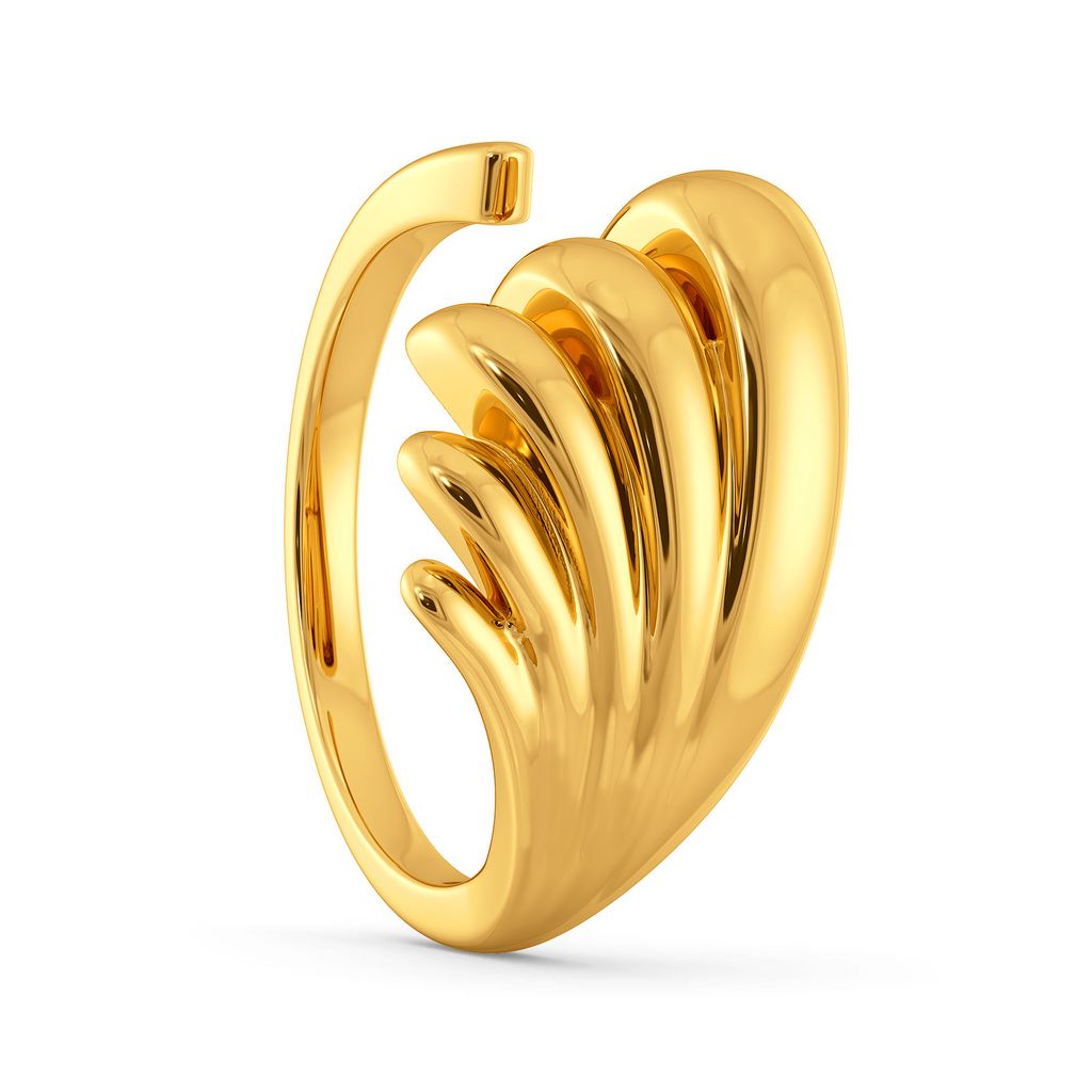 Wings of Puff Gold Rings image