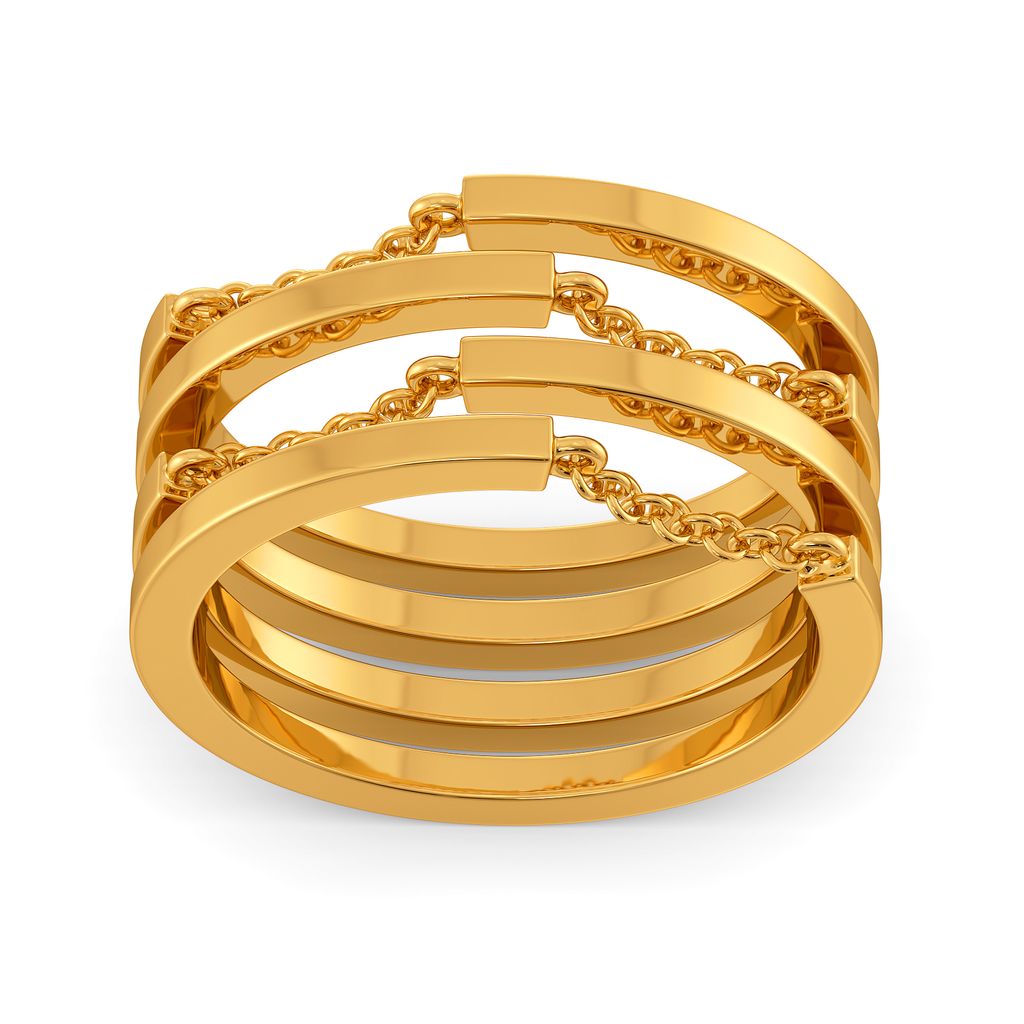 Fringe Fallout Gold Rings alternate view 2