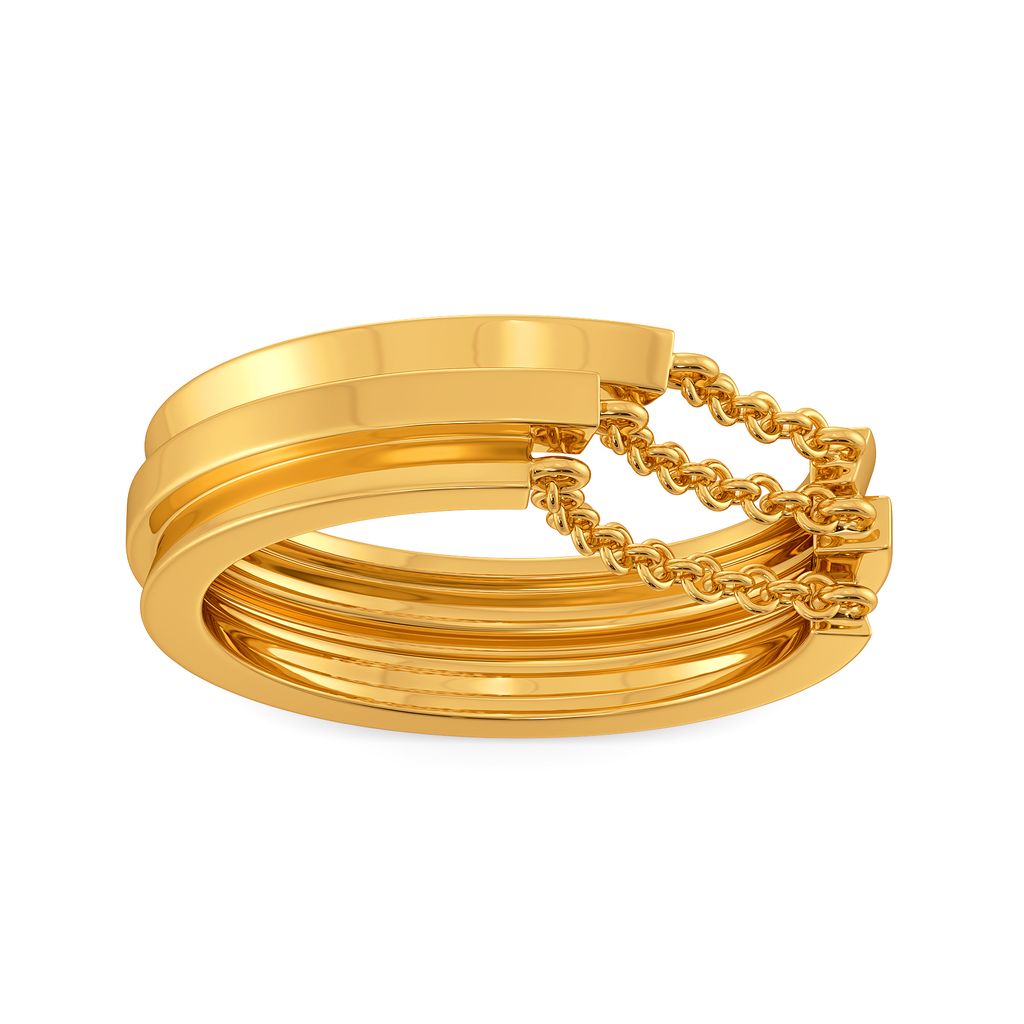 Fringe O Fashion Gold Rings alternate view 2