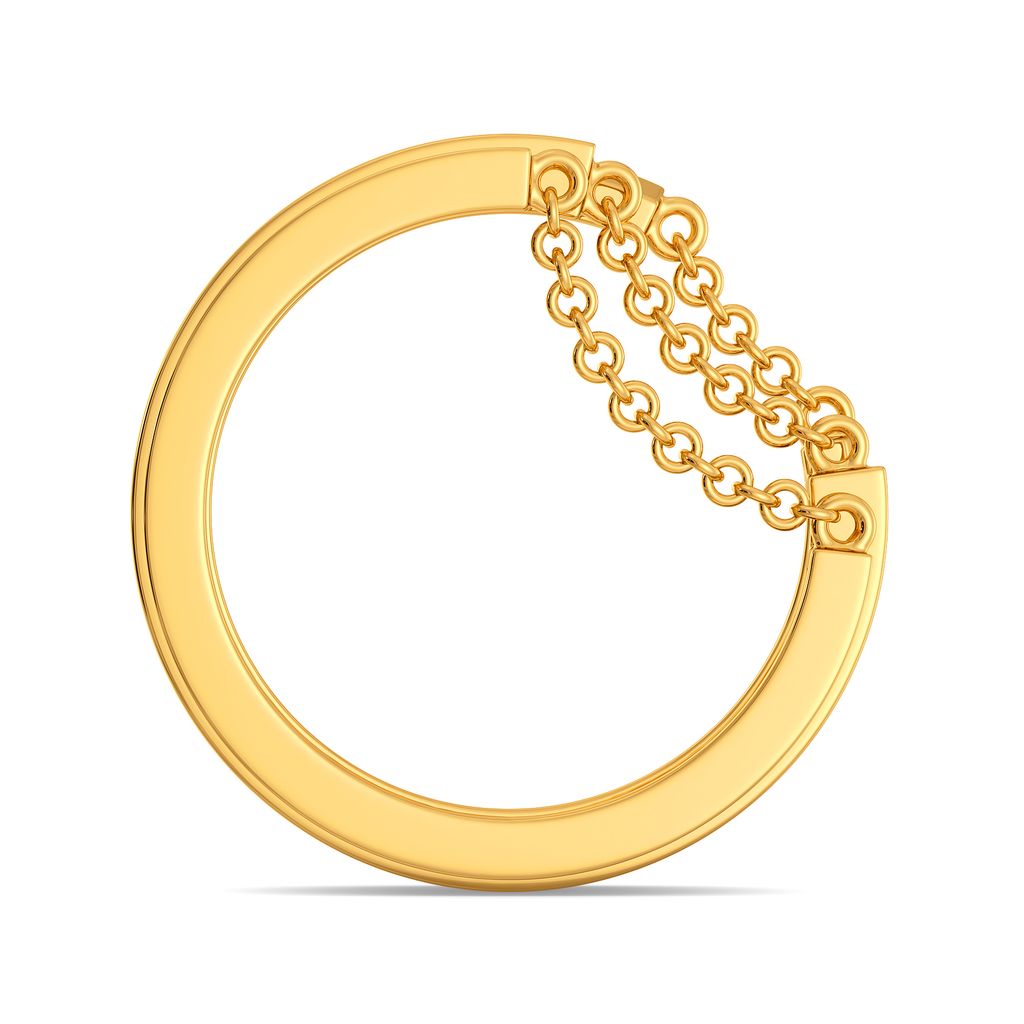Fringe O Fashion Gold Rings image