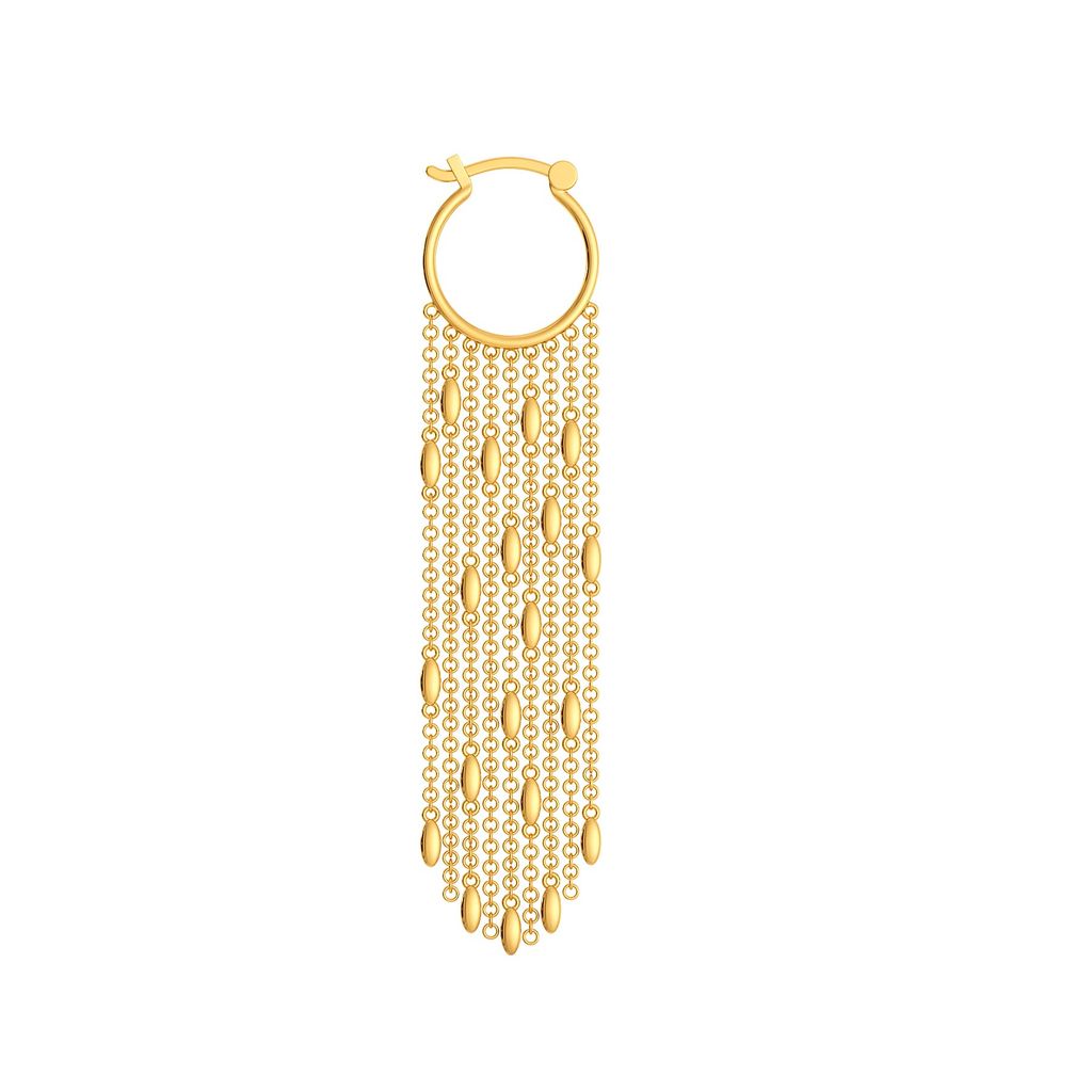 Fringe Fusion Gold Earrings