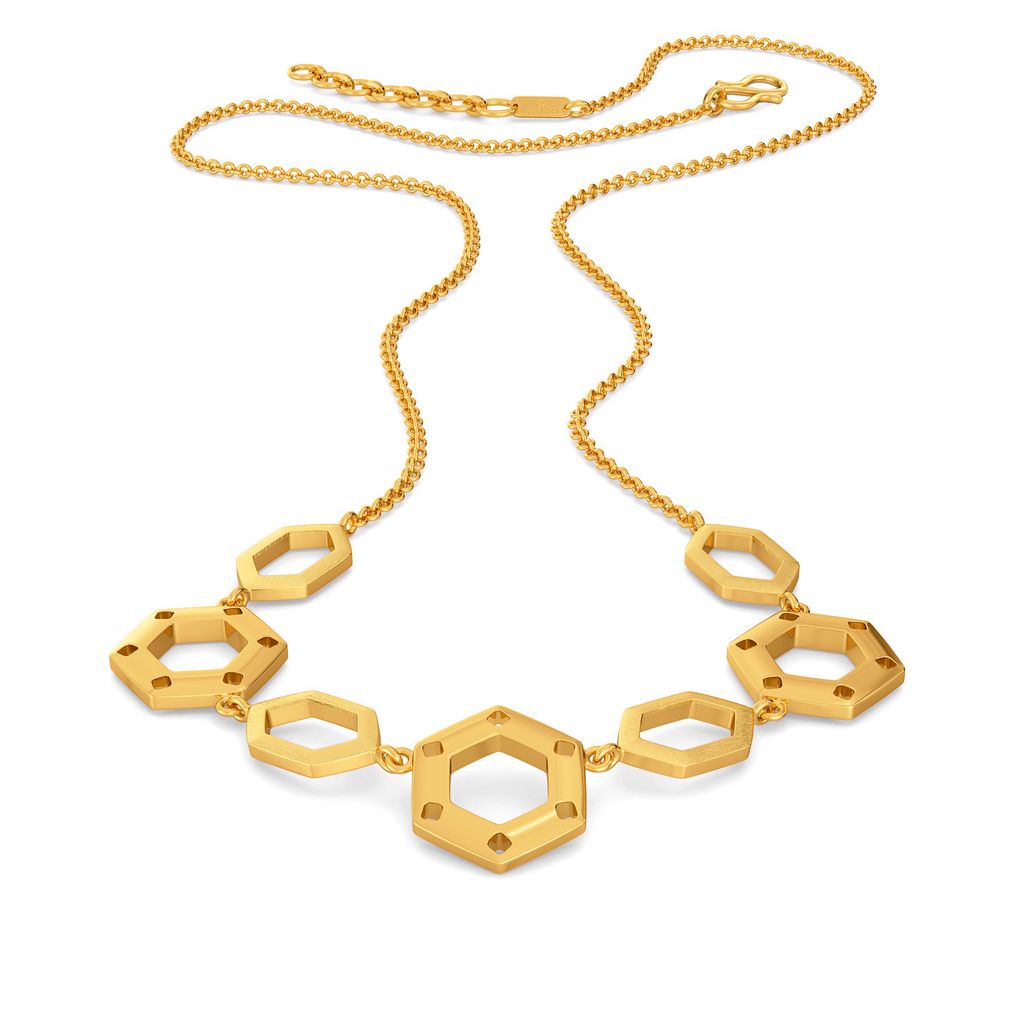 Fiery Fashion Gold Necklaces