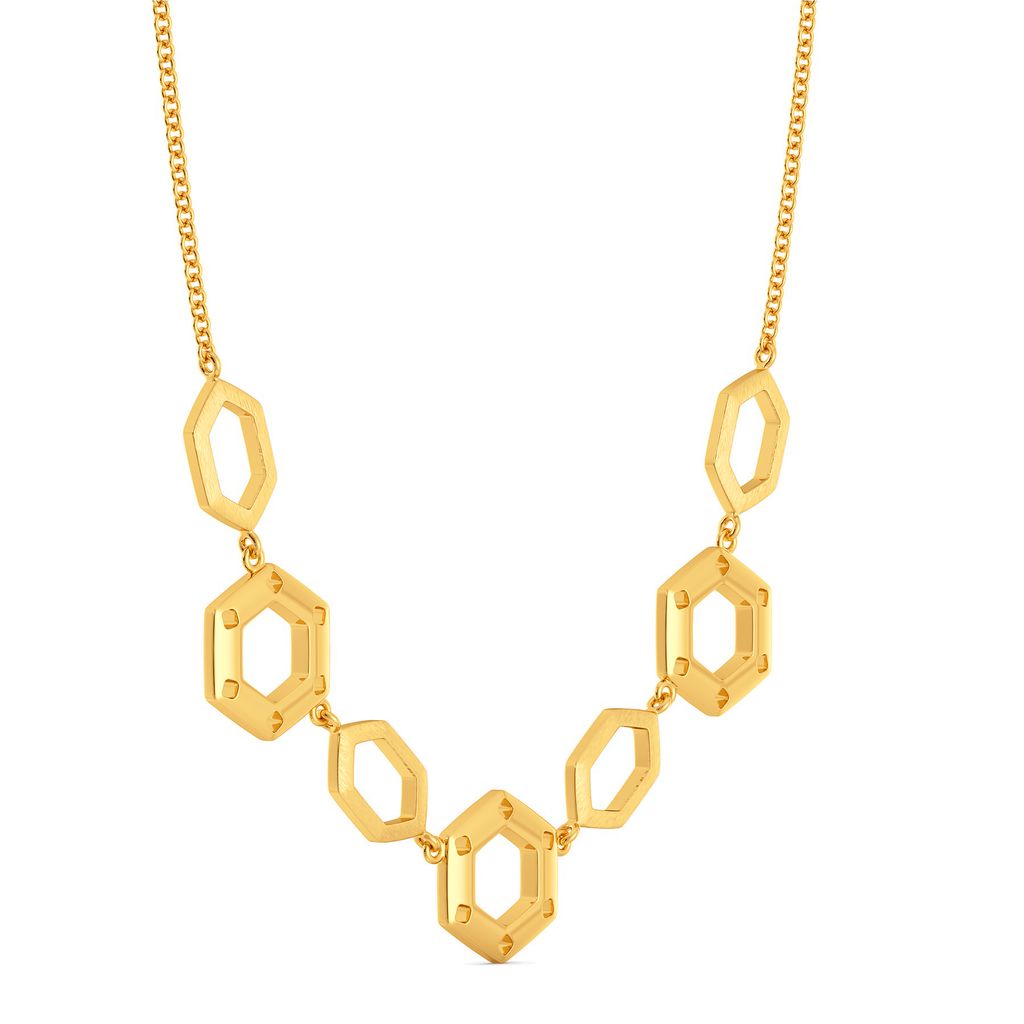 Fiery Fashion Gold Necklaces