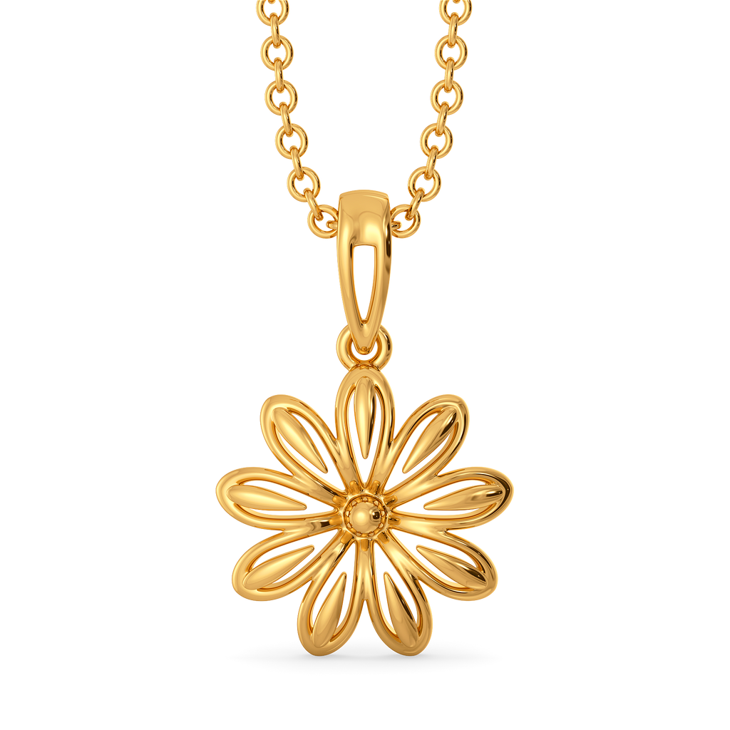 Style in Every Petal Gold Pendants