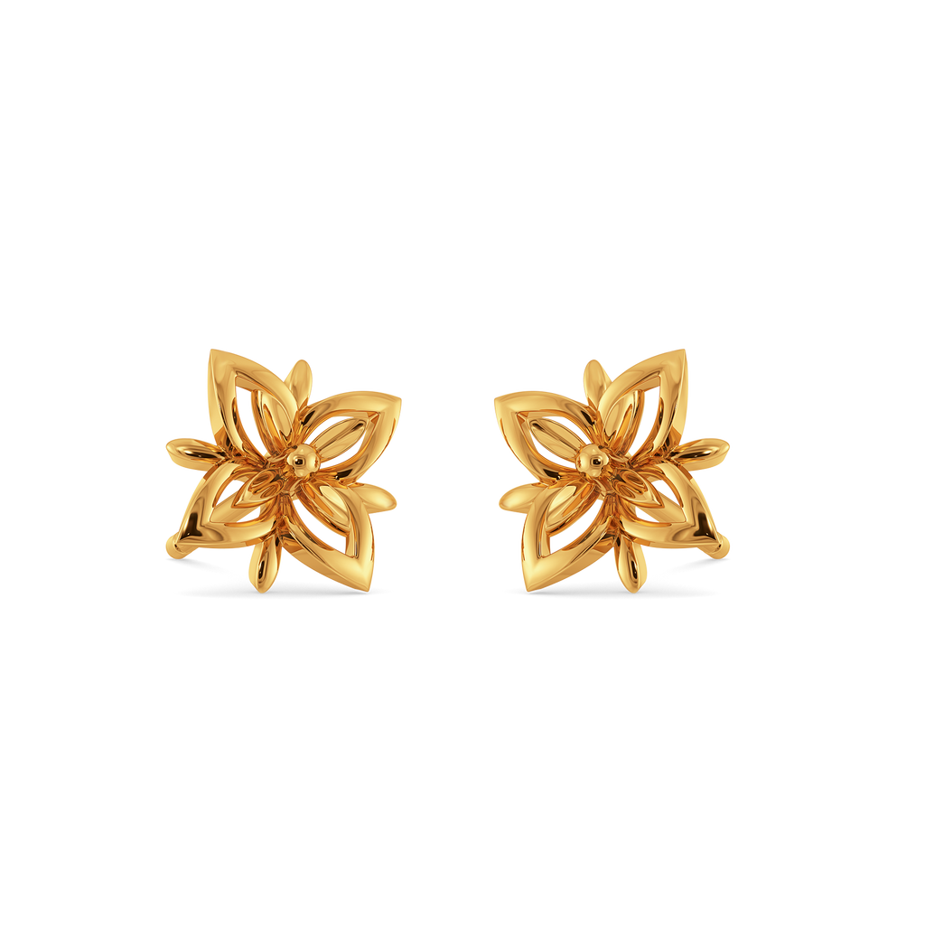 Style in Every Petal Gold Earrings