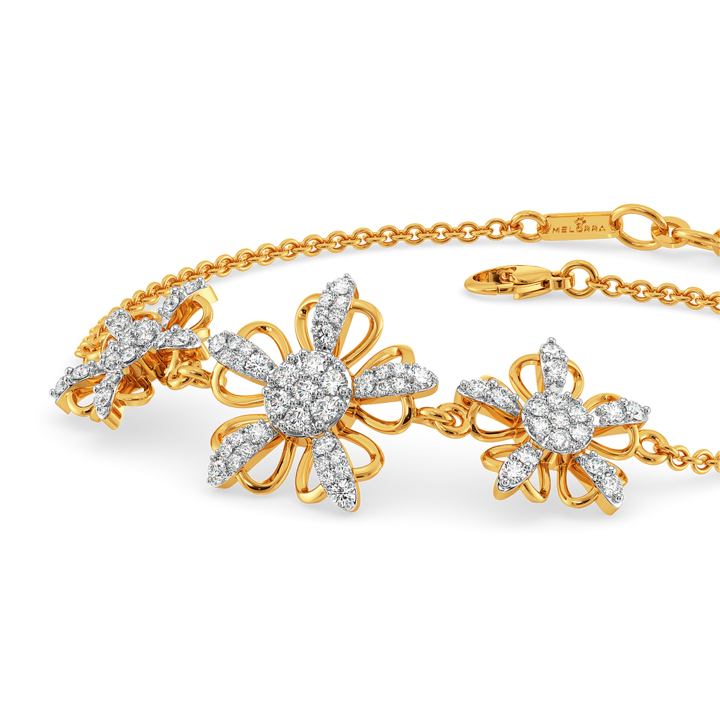 Feeling Floral and Fabulous Diamond Bracelets