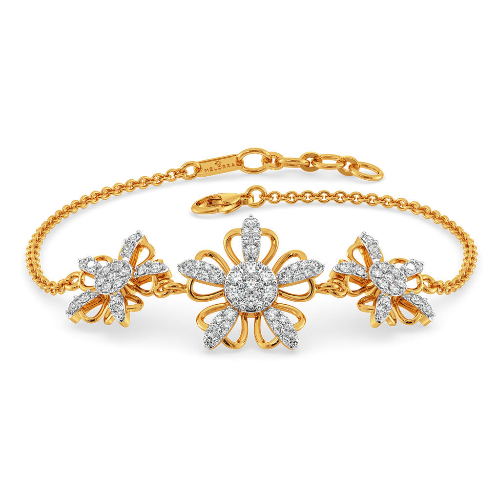 Feeling Floral and Fabulous Diamond Bracelets