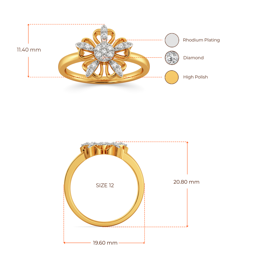 Feeling Floral and Fabulous Diamond Rings image