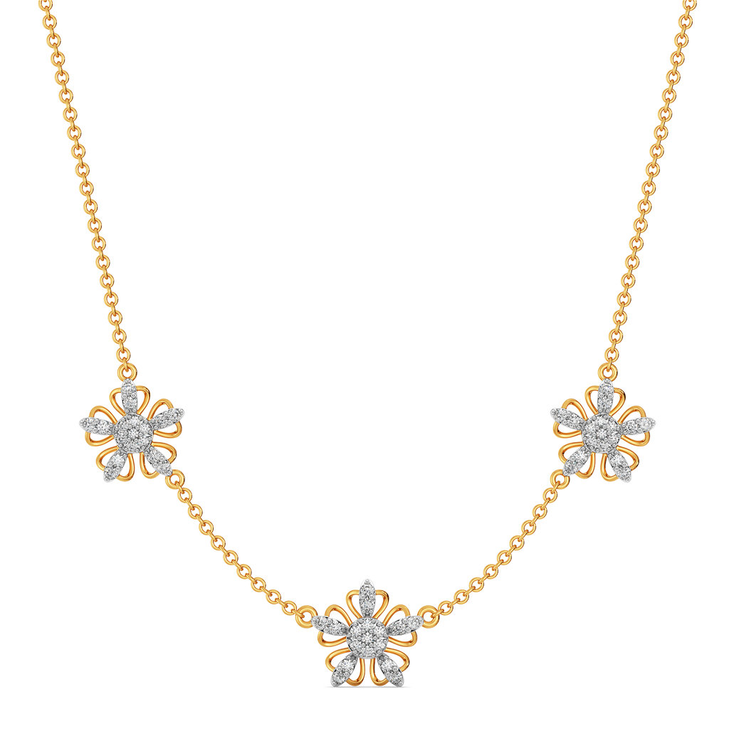 Feeling Floral and Fabulous Diamond Necklaces