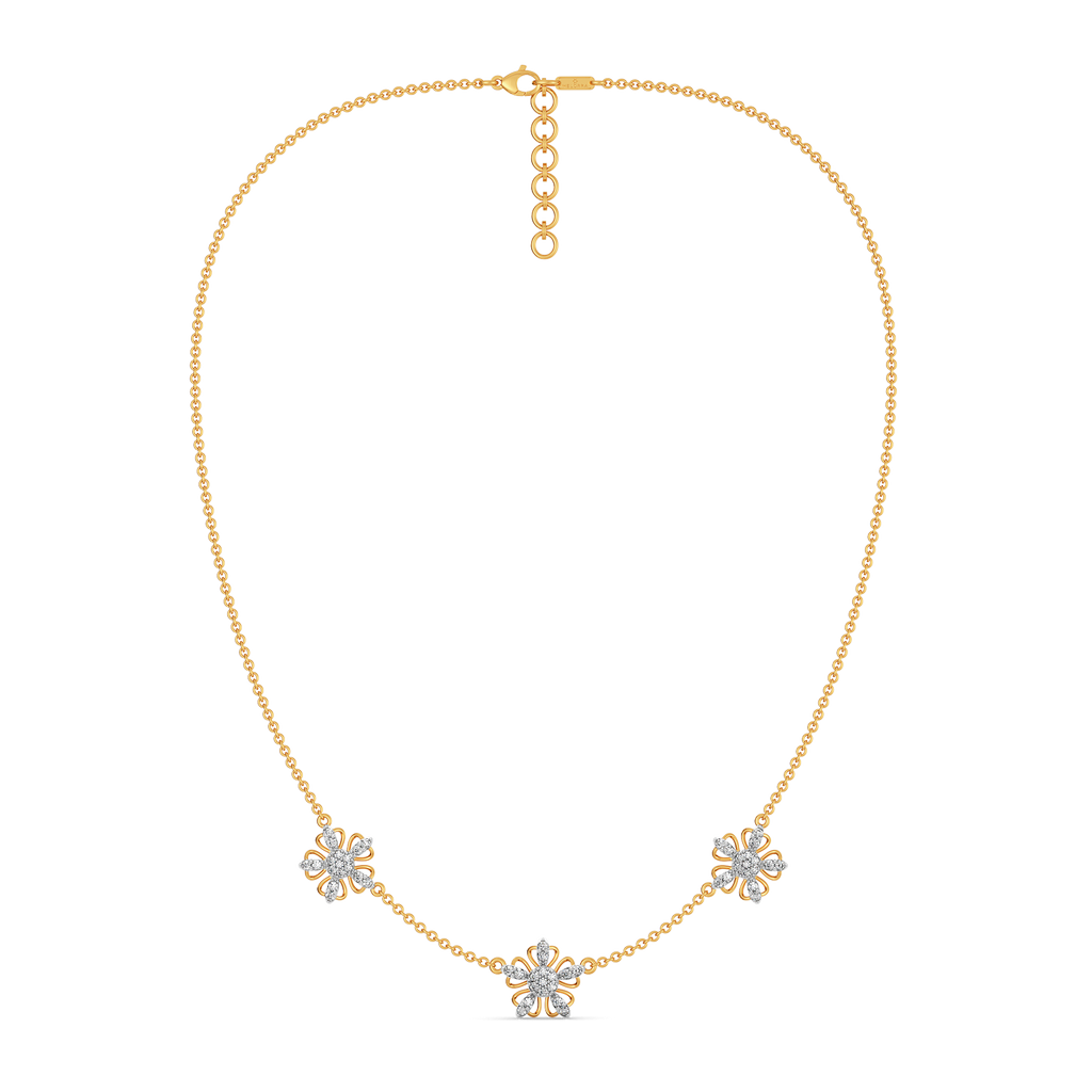 Feeling Floral and Fabulous Diamond Necklaces