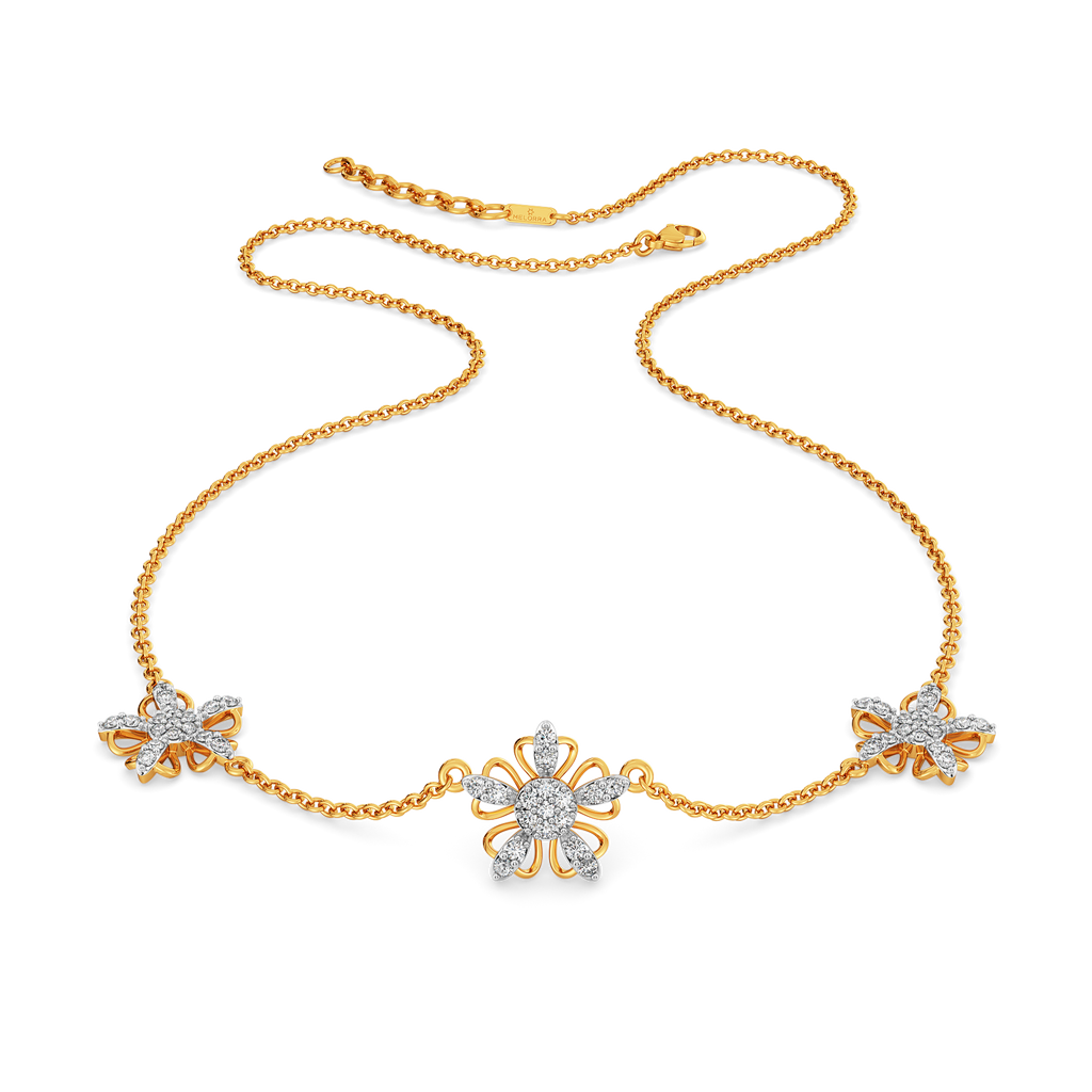 Feeling Floral and Fabulous Diamond Necklaces