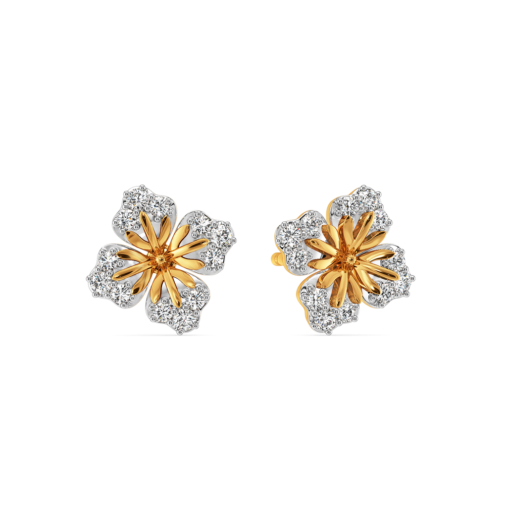 Feeling Floral and Fabulous Diamond Earrings
