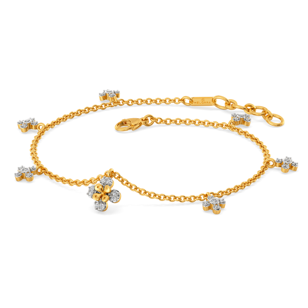 Wearing My Florals Diamond Bracelets