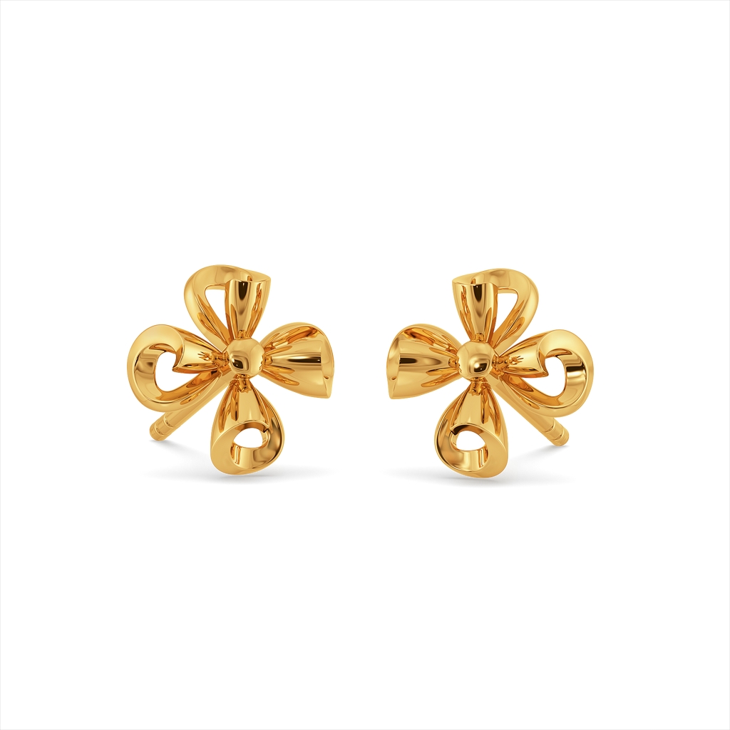 Floral Vibes Gold Earrings