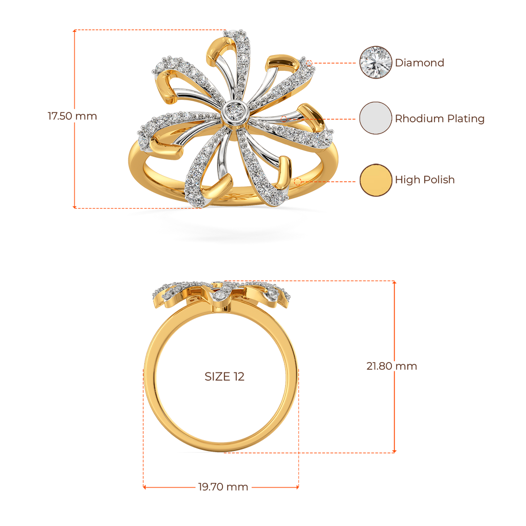 Make My Heart Blossom Diamond Rings image